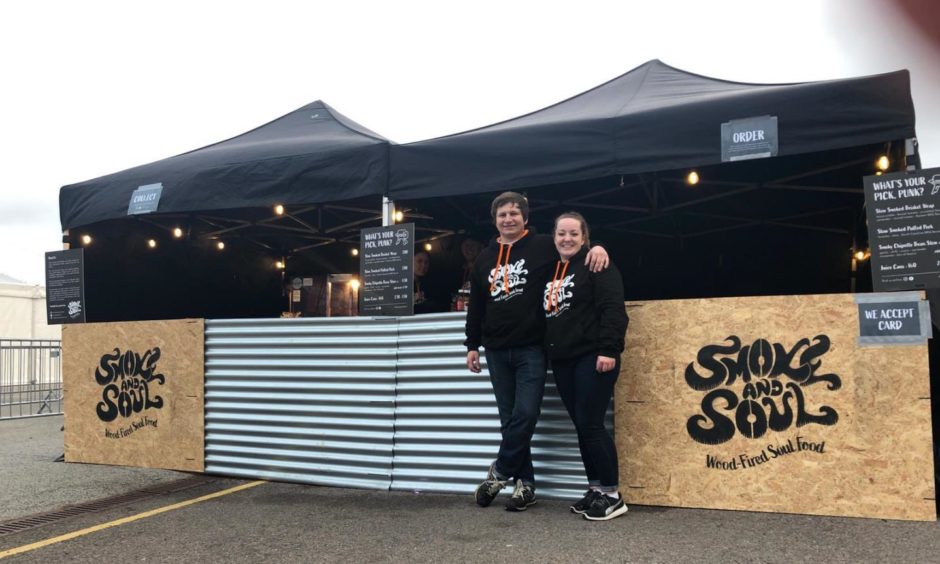 Corey and Lindsay, owners of Smoke and Soul.