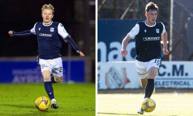 Lyall Cameron, left, and Josh Mulligan are returning to Peterhead on loan