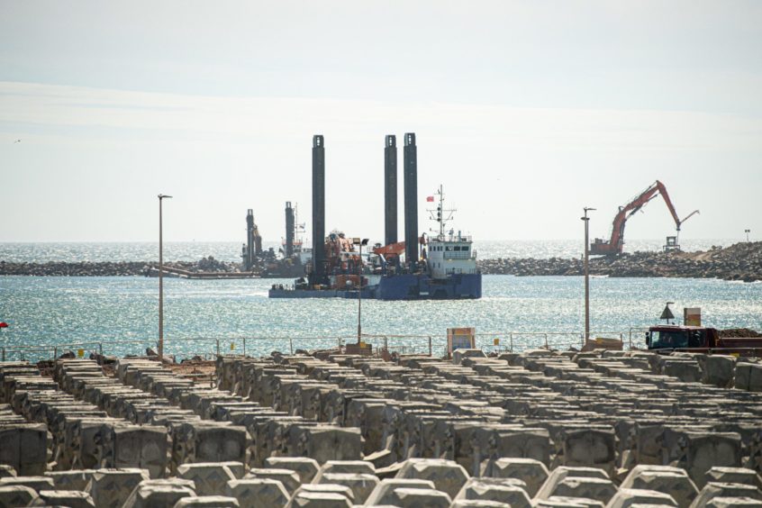 The transition zone will be next to Aberdeen's harbour expansion.
