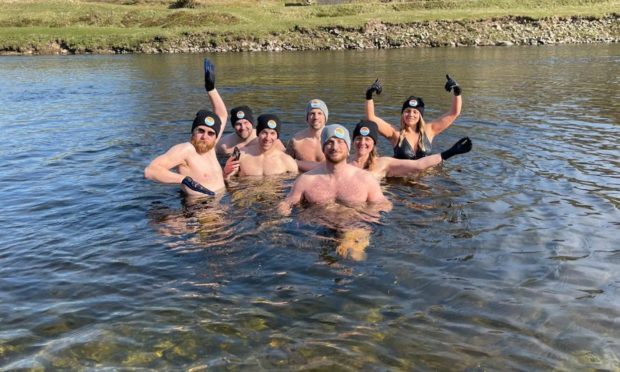 The Wet Bandits swimming group. Photograph courtesy of Sam Brill.