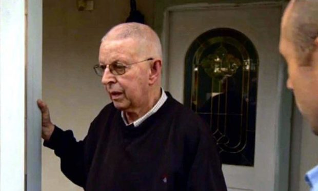Denis Alexander is confronted in Sydney during the BBC documentary The Sins Of Our Father