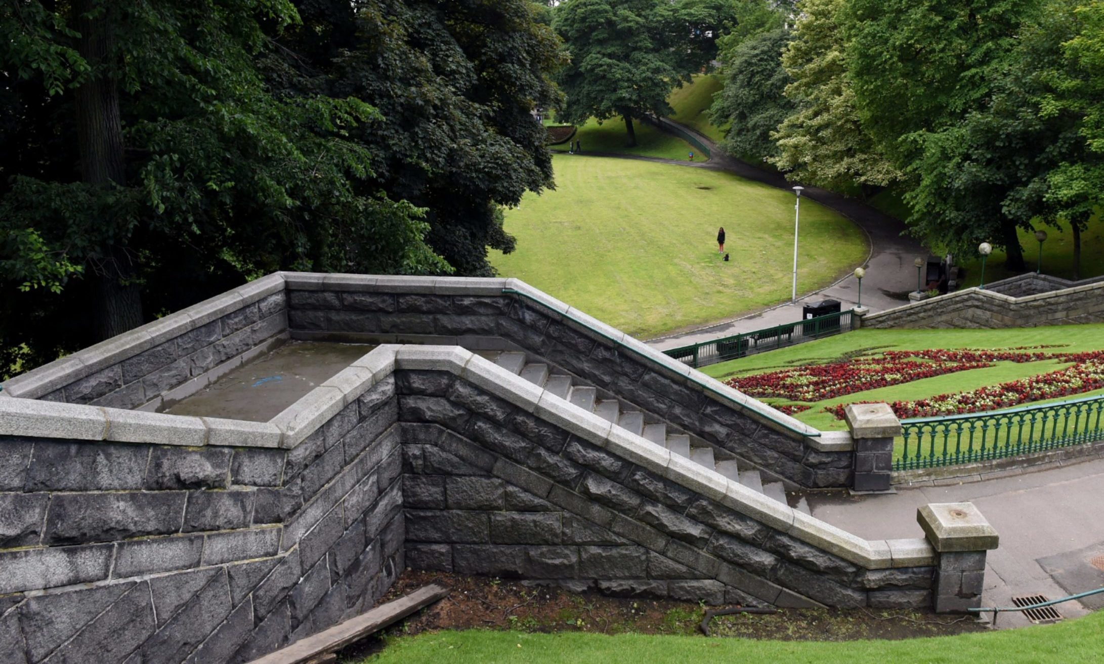 It is thought the granite found in an Aberdeen garden could be from the staircase leading into Union Terrace Gardens, photographed in 2017.