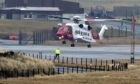 Coastguard helicopter at Sumburgh Airport