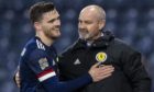 Scotland captain Andy Robertson and manager Steve Clarke
