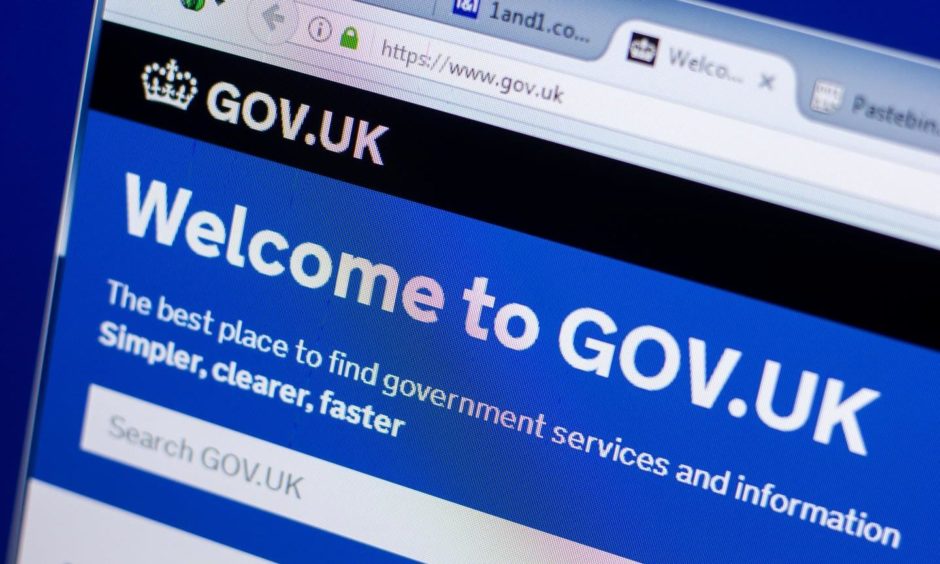 government website down
