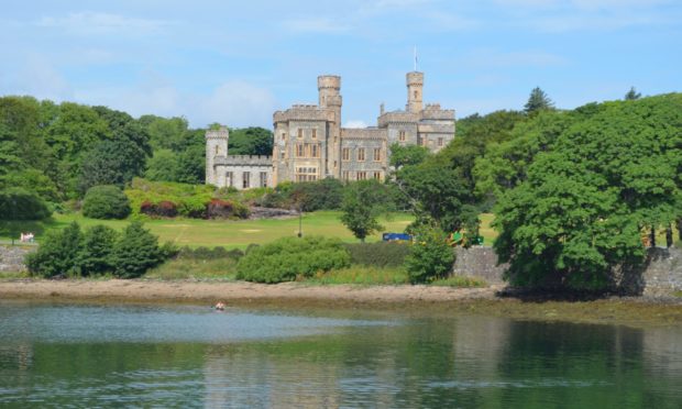 Firefighters were called to the Victorian era castle around 7.25am this morning after the gorse fire "flared up" again.