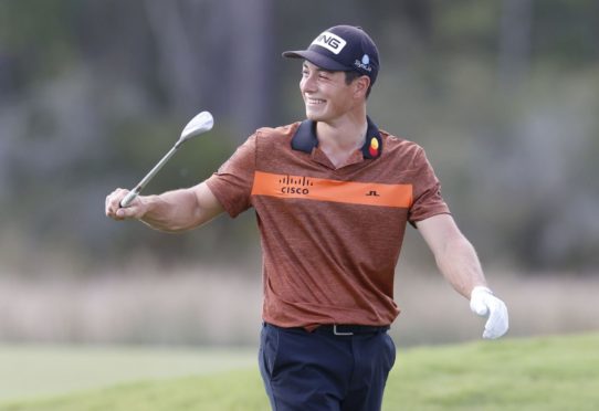 Viktor Hovland produced a stunning comeback on Sunday