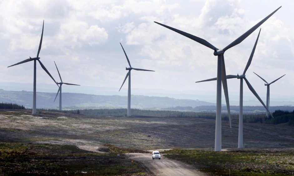 St Andrews wishes to build an on-shore windfarm at Kenly, like the one pictured