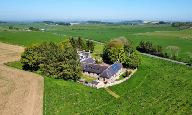 This detached steading near Oldmeldrum has it all.