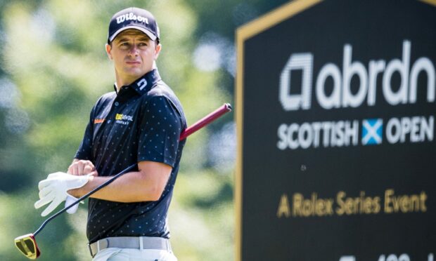 NORTH BERWICK, SCOTLAND - JULY 10: David Law is pictured during day three of the abrdn Scottish Open at the Renaissance Club on July 10, 2021, in North Berwick, Scotland.  (Photo by Ross Parker / SNS Group)