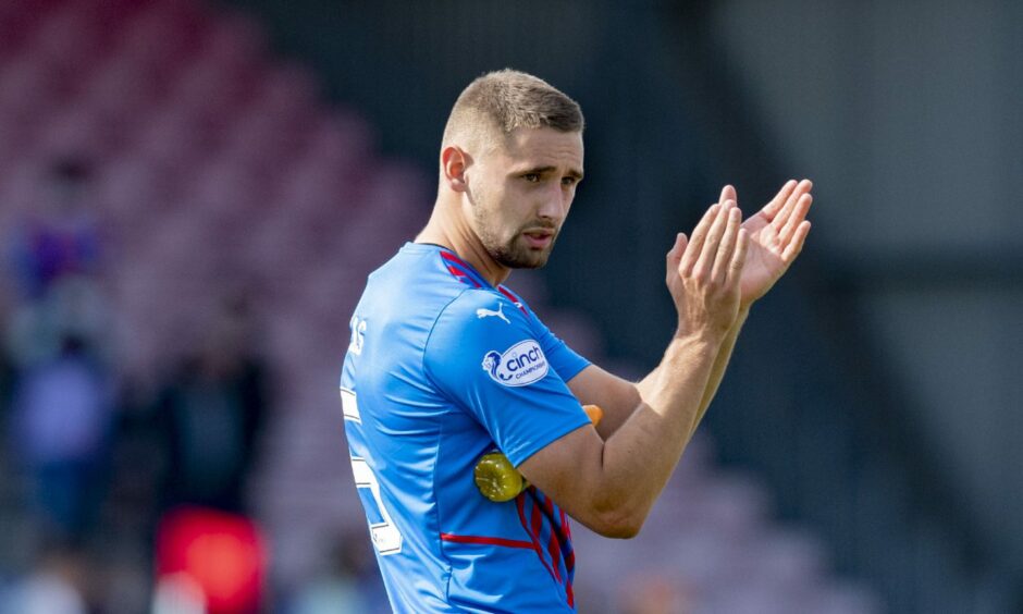 Caley Thistle defender Robbie Deas