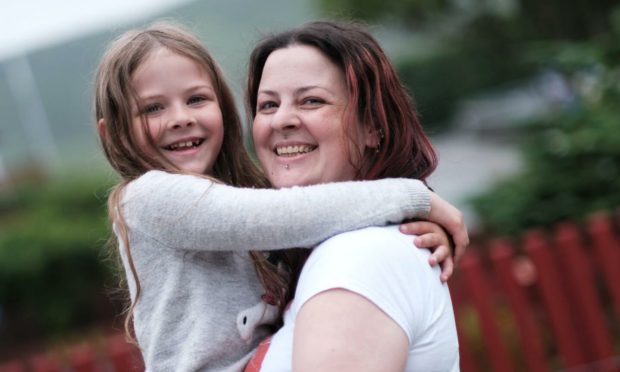 Lesley Smith of Buggles Bakes with her eight-year-old daughter Tazmin.