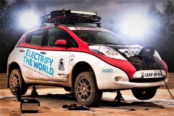 Chris Ramsey's adventuring Nissan Leaf will be on display.
