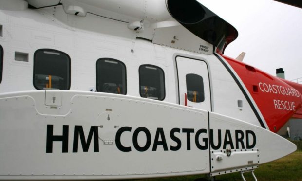 The Coastguard called upon the helicopter to assist.