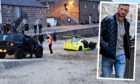 Video of Andrew Dinan's car getting stuck in the sand at Stonehaven went viral