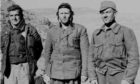 Archie Dewar, Bob Cooney and Tom Davidson during the Spanish Civil War.
