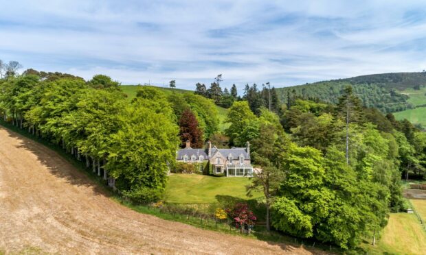 Ardhuncart Estate was once a holiday home used by the Queen's distant cousin and friend Lady Kennard.