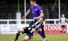 Rory MacEwan, front, hopes Elgin City can trouble Dundee United after going close against Arbroath in the Premier Sports Cup.
