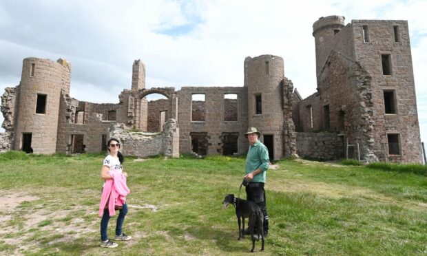 Gayle joins Formartine ranger David and his dog Millie for a historic walk around Slains Castle.