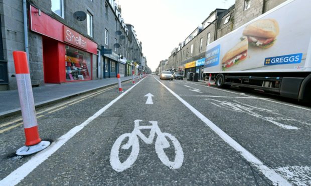 Work to remove the Spaces For People measures in George Street, Aberdeen, will begin on August 9.
