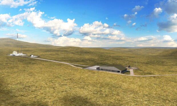 Artists' impression of Space Hub Sutherland on A Mhòine Peninsula