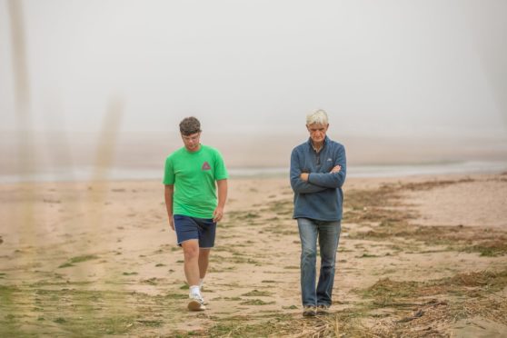 Owen Barron and Andrew Matthews, who helped to rescue six girls at Lunan Bay.