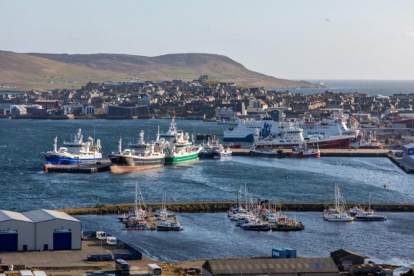 Boats at Lerwick Harbour