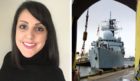 Ms Pacey joined the Royal Navy straight from school as an operator mechanic and served seven years with the service. HMS Southampton, a type 42 destroyer based in Portsmouth, was the first ship she worked aboard.
