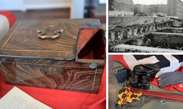 Hitler's personal despatch box and other Nazi memorabilia are on display in the Highlanders' Museum