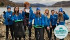 Making waves: Hamish Dingwall, Isla Pellant, Megan Loftus, Poppy Lewis-Ing, Caillin Patterson, Josh Leon and Arwen Horseburgh, of Ullapool Sea Savers.