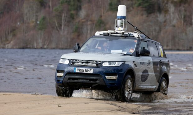 Gathering data for driverless vehicles on the Ardverikie Estate.