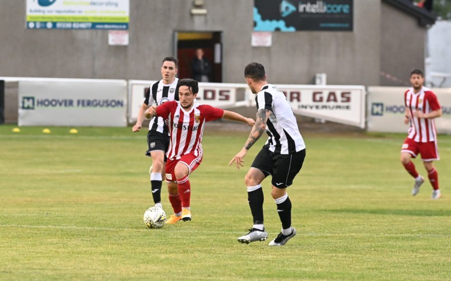 Andrew Greig in action against Fraserburgh