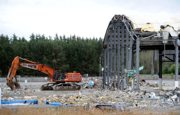 The arena at the AECC has already been demolished.