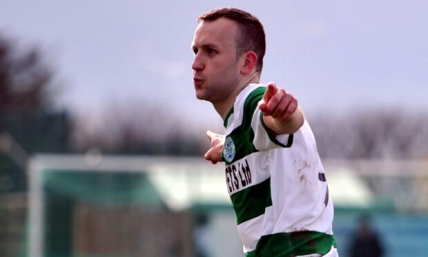 John McLeod during the season of his life for Buckie Thistle.