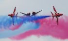 The Red Arrows display at RAF Lossiemouth has been cancelled. Photo: Gordon Lennox/DCT Media