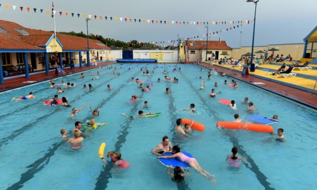 Stonehaven open air swimming pool, pictured here in pre-Covid times, is among council-run facilities which have been hooked up to faster broadband under the project.