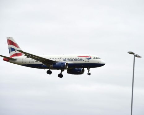 British airways plane coming into land.