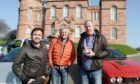 Jeremy Clarkson, James May and Richard Hammond outside Inverness Castle on their last trip to Scotland with The Grand Tour