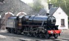 The restored LMS 5025 the oldest Black 5 Steam Locomotive.