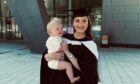 Patzi-George Maskama has graduated with a law degree from RGU - juggling her studies with having baby Georgie