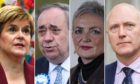 First Minister Nicola Sturgeon, former first minister Alex Salmond, drug policy minister Angela Constance and former Public Health minister Joe FitzPatrick