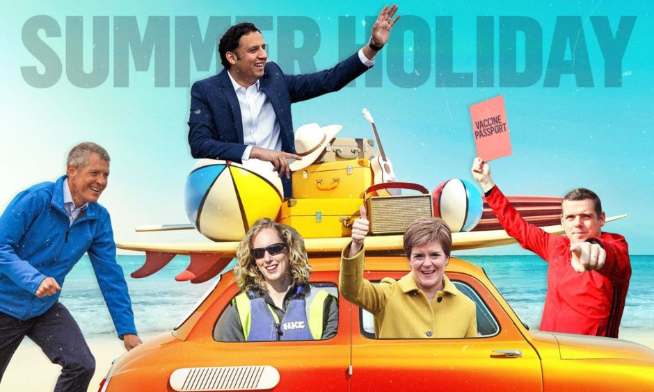 Scotland's political leaders get set for some fun in the summer sun.