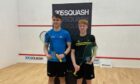 Inverness squash player Alasdair Prott (left) and Englishman Finnlay Withington, who he defeated to win the PSA Closed Satellite title on Saturday July 24, 2021.