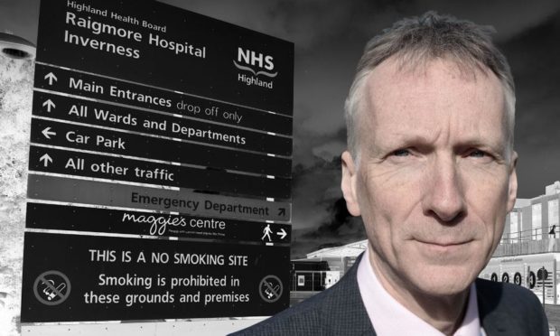 Dr Boyd Peters, medical director for NHS Highland, which has moved Raigmore up to 'code black' after hitting capacity due to a surge in Covid cases