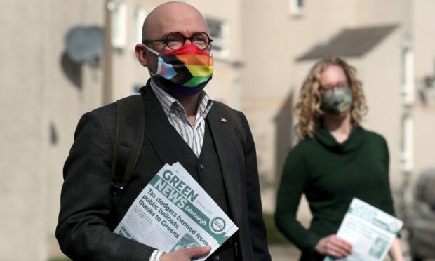 Patrick Harvie and Lorna Slater, co-leaders of the Scottish Green Party