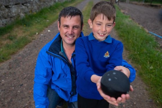 Jack Irvine, from New Aberdour will receive an award for his bravery after his dad, Callum, fell from a ladder - by using Alexa.