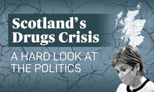 Scotland's drugs crisis has escalated over years. Image by DCT Media Design Team.