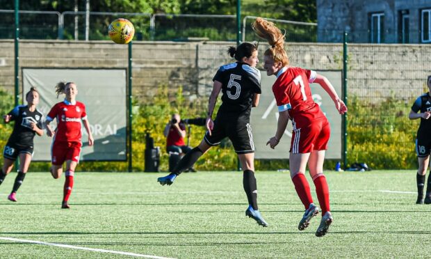 Eilidh Shore notched a hat-trick against Glasgow Women