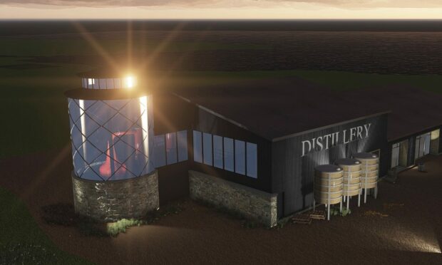 An artist's impression of the new distillery.