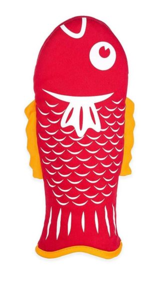 Fish oven glove, £8.95, Baltic Mill.